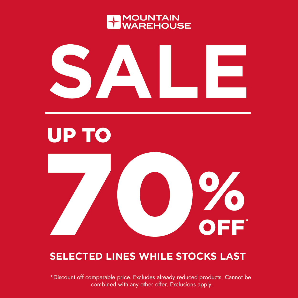 Up to 70% off sale icon