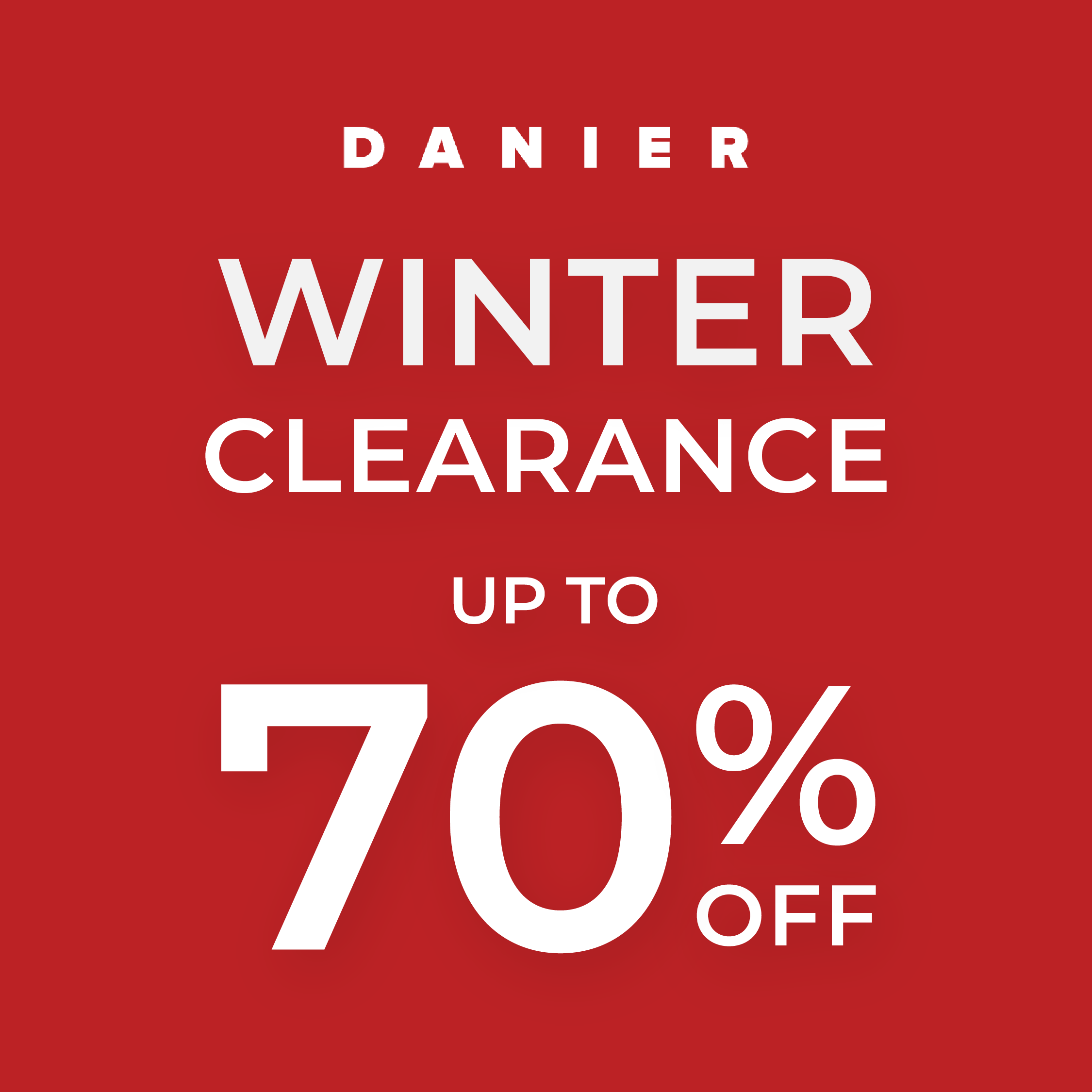 Winter Clearance- Up to 70% Off icon