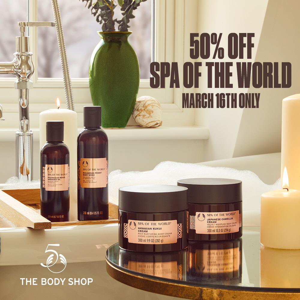 Deal Of The Day!! Spa of the World Products 50% off TODAY ONLY! icon