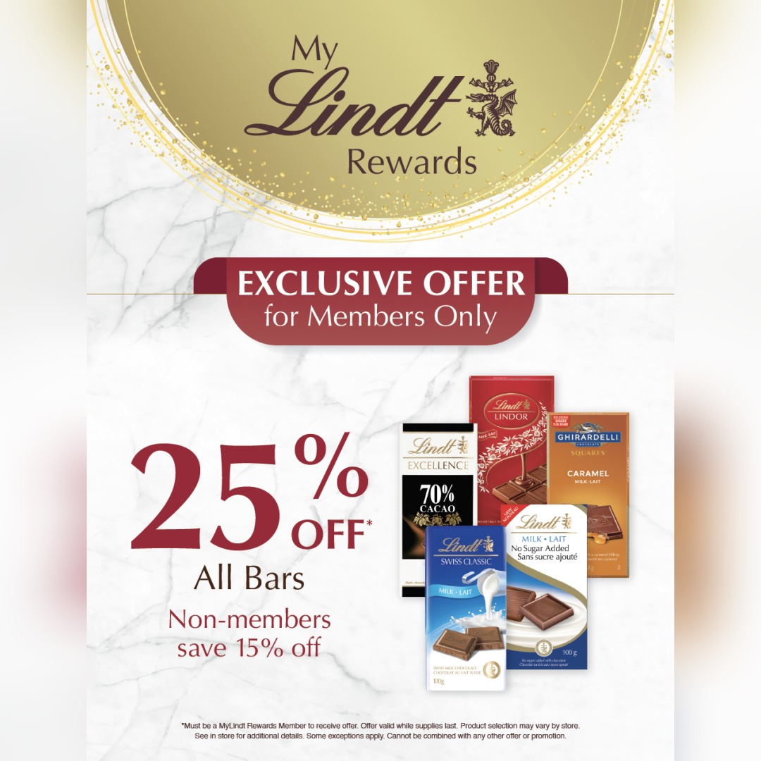 Members save 25% off bars! icon