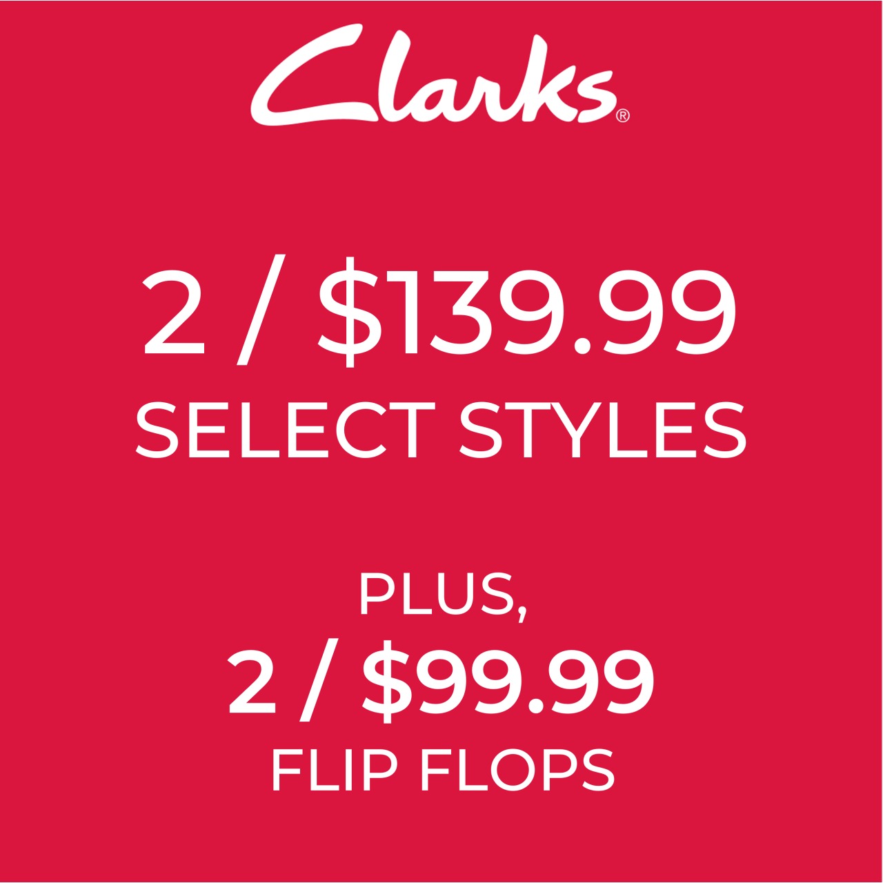 Long Weekend Savings! 2 for $139.99! icon